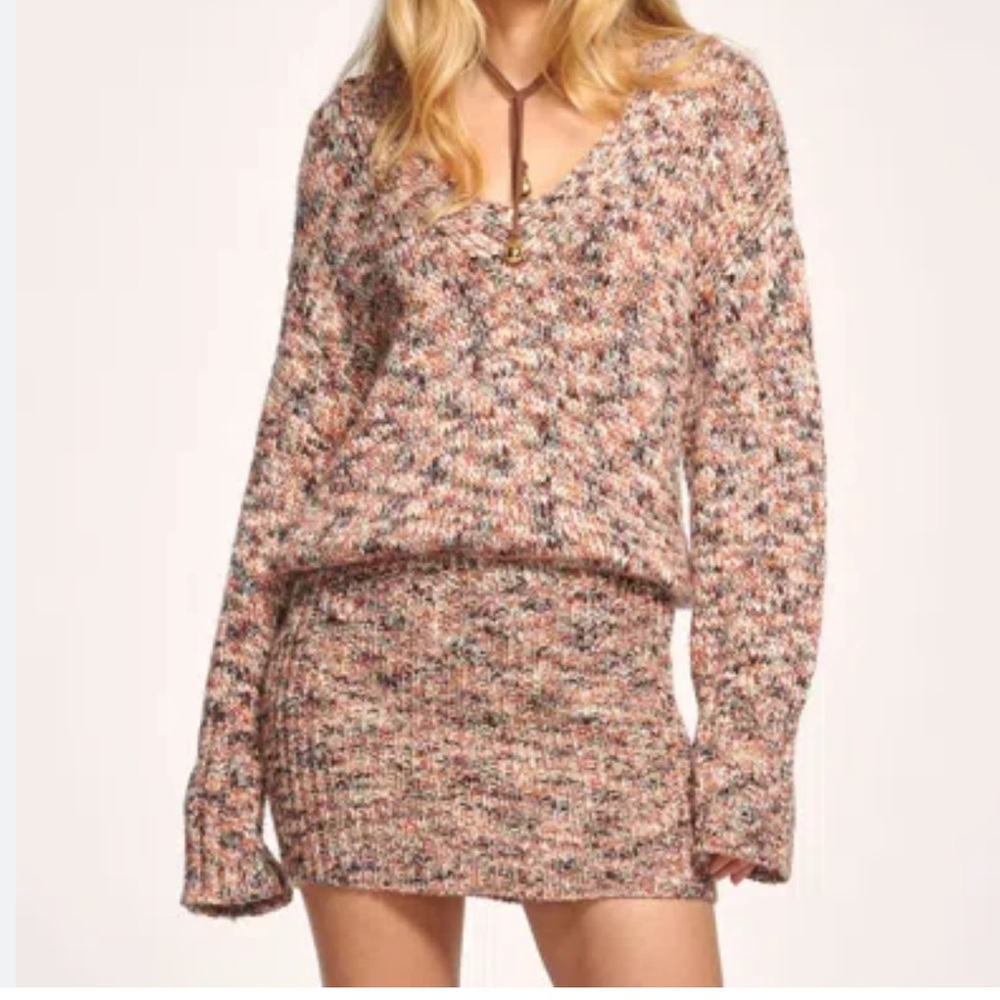 Ramy Brook XL never worn Knit Women's Sweater Dress multi color